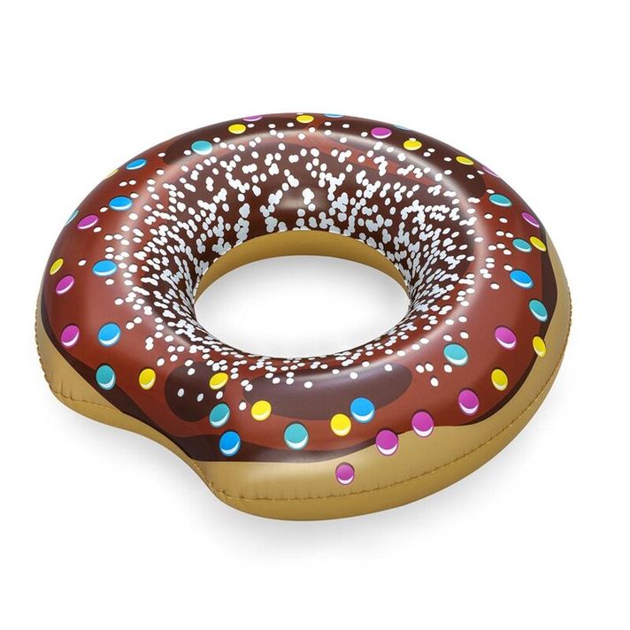 BESTWAY - Dětský velký nafukovací kruh DONUT 107cm brown