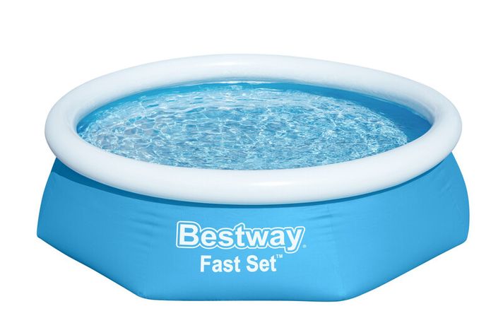 BESTWAY - Nafukovací bazén Fast Set, kartušová filtrace, 2,44m x 61cm