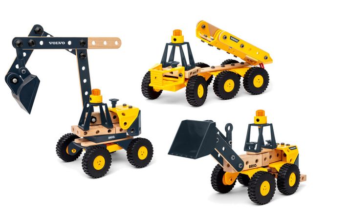 BRIO - Builder - stavební vozidla Volvo, 3 stroje