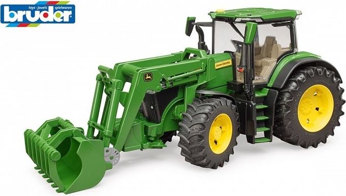 BRUDER - Farmer Traktor John Deere s předním nakladačem