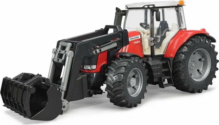 BRUDER - Traktor MASSEY FERGUSON 7624 s čelním nakladačem