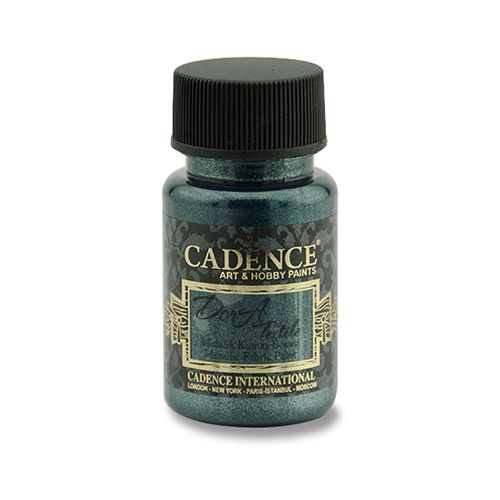 CADENCE - Textilná farba, metal. petrolejová, 50 ml