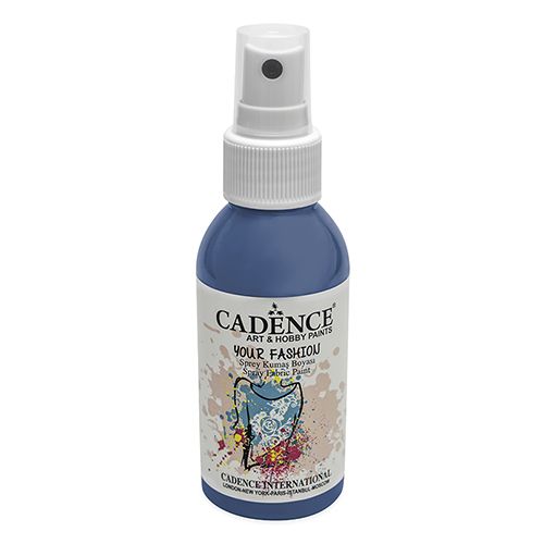 CADENCE - Textilná farba v spreji,tm. tyrkys, 100ml