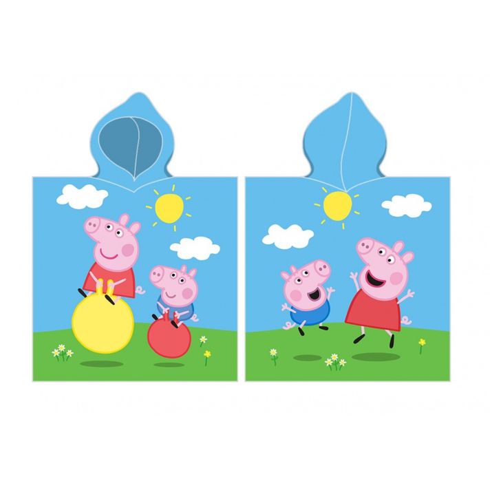 CARBOTEX - Bavlněné pončo 55/110cm Peppa Pig, PP223022