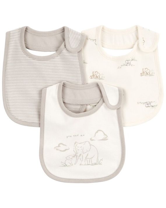 CARTERS - Bryndák Elephant Stripe neutral MFL 3ks