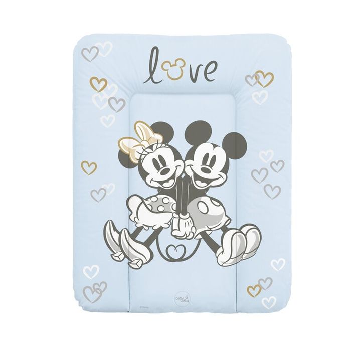 CEBA - Podložka přebalovací měkká na komodu 50x70 Disney Minnie & Mickey Blue