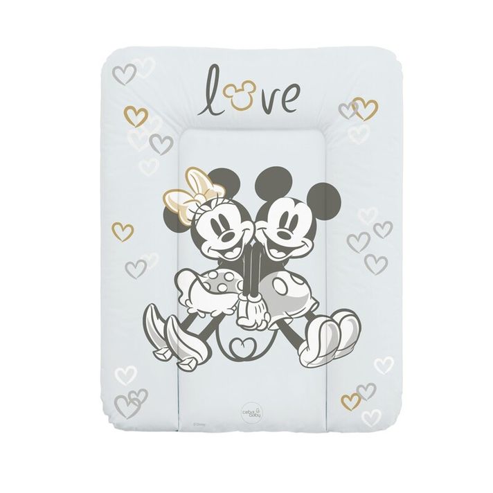 CEBA - Podložka přebalovací měkká na komodu 50x70 Disney Minnie & Mickey Grey