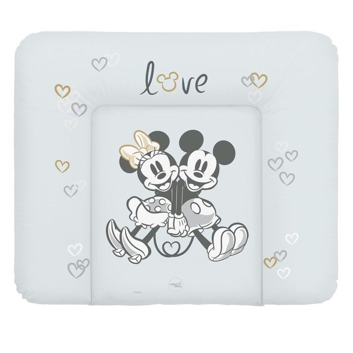 CEBA - Podložka přebalovací měkká na komodu 85x72 Disney Minnie & Mickey Grey