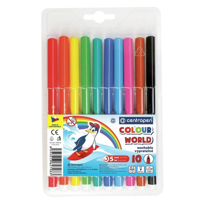 CENTROPEN - Fixy - CENTROPEN 7550 Colour World - sada 10 ks