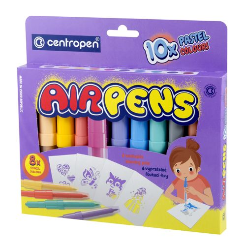 CENTROPEN - Fixy - foukací 1500/10 Pastel Colours