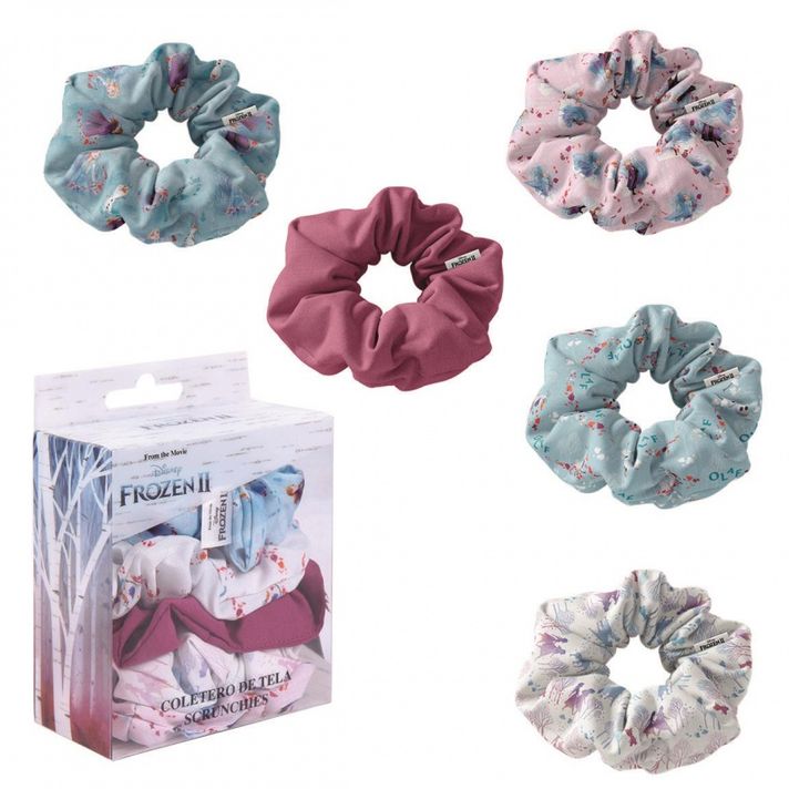 CERDÁ - Scrunchies gumičky do vlasů 5ks DISNEY FROZEN, 2500001912