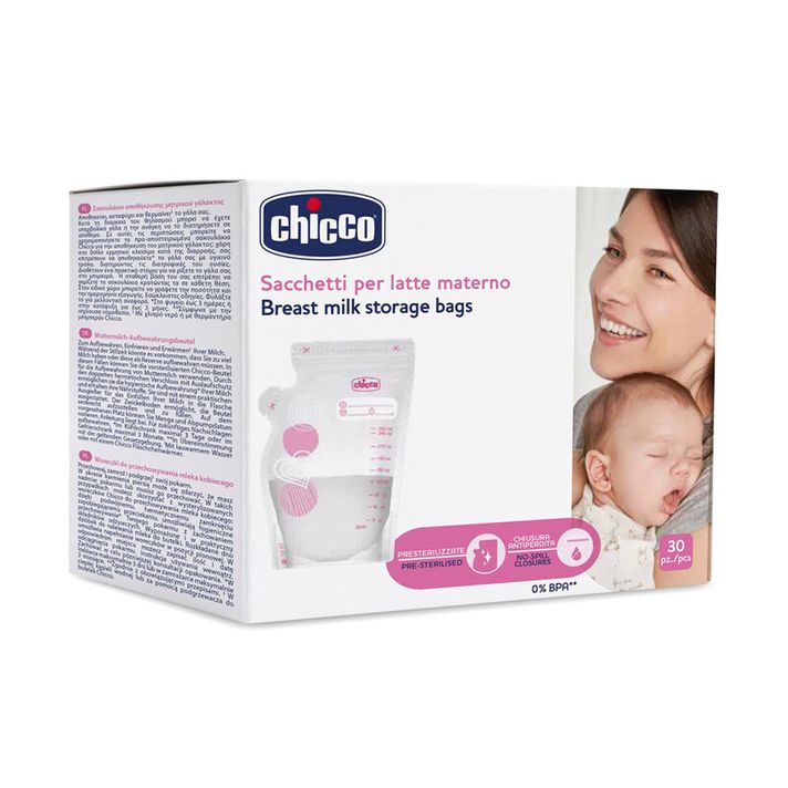 CHICCO - Sáčky na mateřské mléko 250 ml 30 ks