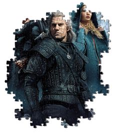 CLEMENTONI - Puzzle 1000 dílků - The Witcher