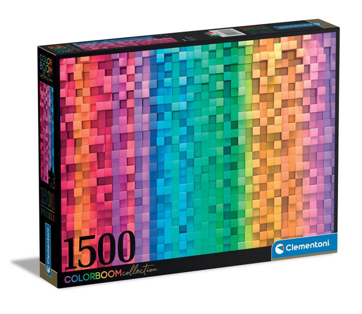 CLEMENTONI - Puzzle 1500 dílků Colorboom - Pixel