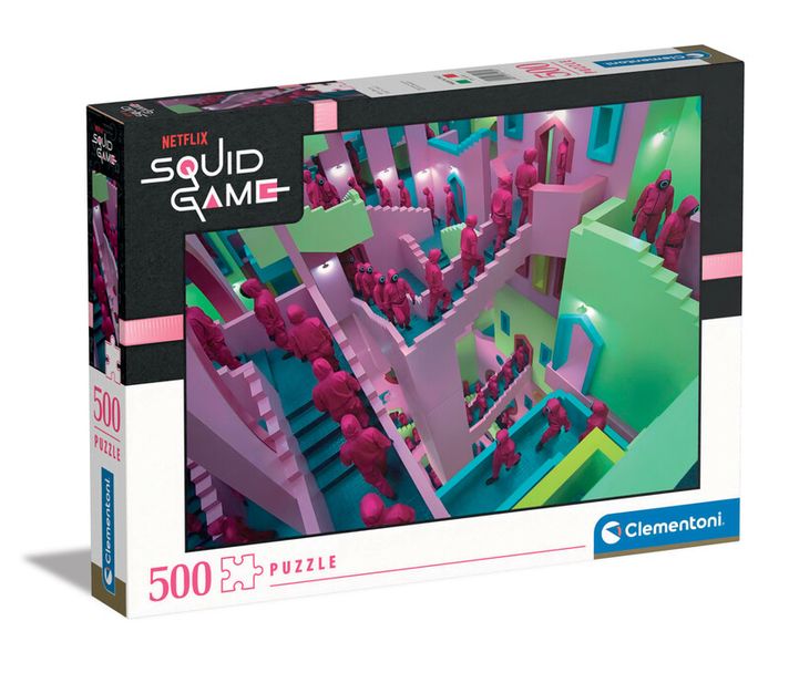 CLEMENTONI - Puzzle 500 dílků - Squid game