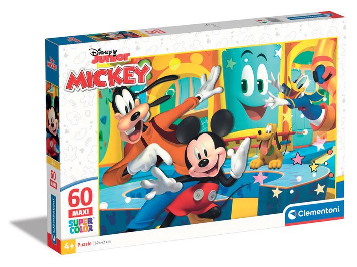 CLEMENTONI - Puzzle 60 dílků MAXI - Disney Mickey