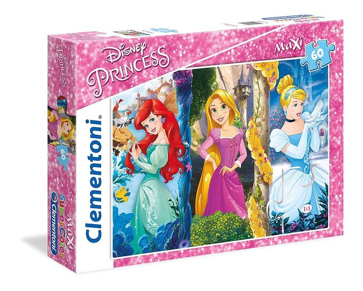 CLEMENTONI - puzzle maxi 60 Princezny