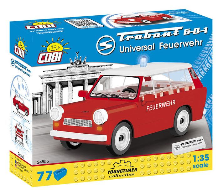 COBI - 24555 Youngtimer Trabant 601 Universal Feuerwehr 1:35