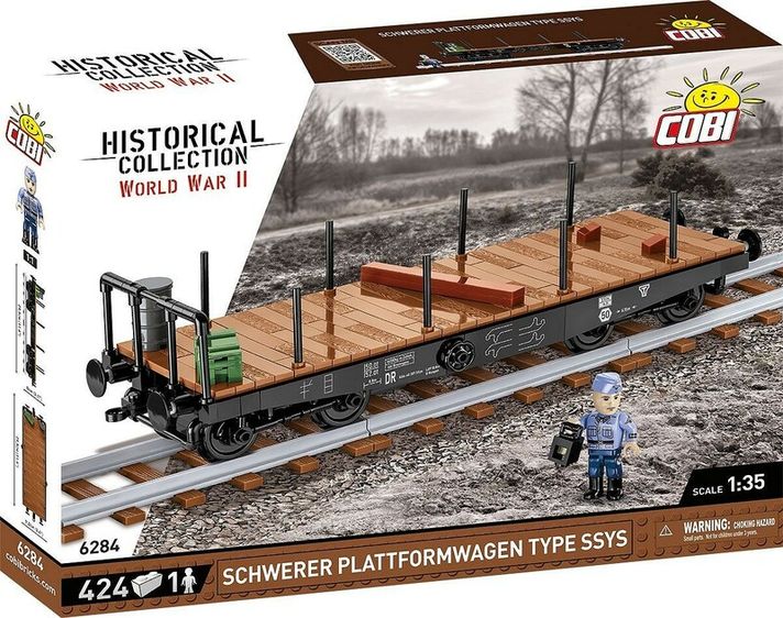 COBI - Cobi 6284 Schwerer plattformwagen typu SSYS, 1:35, 424 k, 1 f