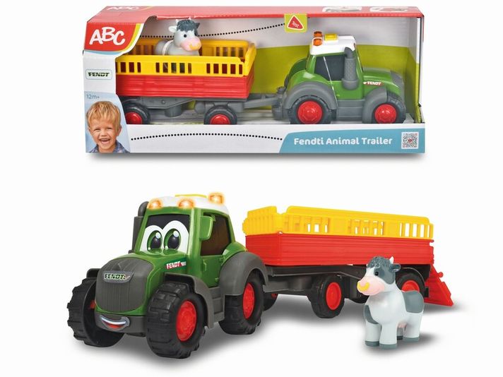 DICKIE - Abc Traktor Fendti S Přívěsem 30 Cm