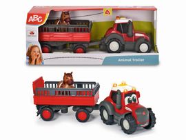 DICKIE - Abc Traktor Massey Ferguson S Přívěsem 30 Cm