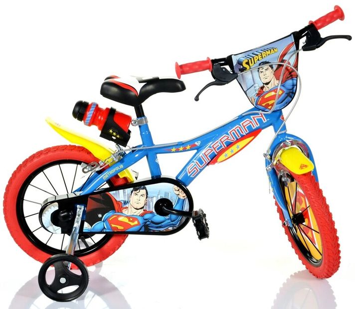 DINO BIKES - Dětské kolo 16" 616-SM- Superman