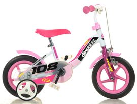 DINO BIKES - Dětské kolo Dino 108FLG - 10 "Girl s brzdou