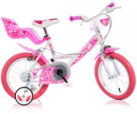 DINO BIKES - Dětské kolo Dino 16 se sedačkou na panenku