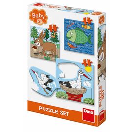 DINO - Zvířátka: Kde žijí 3-5 baby puzzle