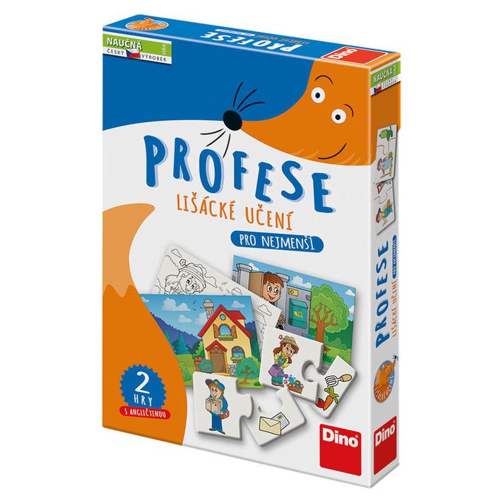 DINOTOYS - lišácky UČENÍ: PROFESE Naučná hra