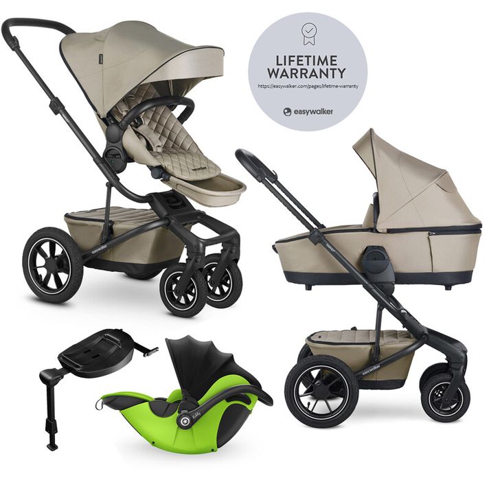 EASYWALKER - Kočárek kombinovaný Harvey? Premium 2v1 Pearl Taupe LITE AIR + KIDDY Evoluna i-size 2