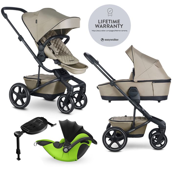 EASYWALKER - Kočárek kombinovaný Harvey? Premium 2v1 Pearl Taupe LITE RWS + KIDDY Evoluna i-size 2