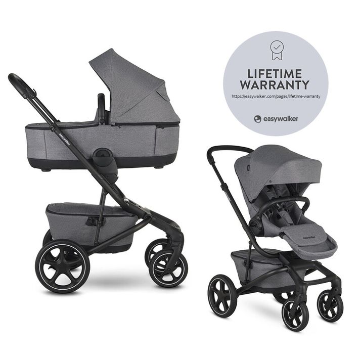 EASYWALKER - Kočárek kombinovaný Jimmey 2v1 Iris Grey LITE RWS