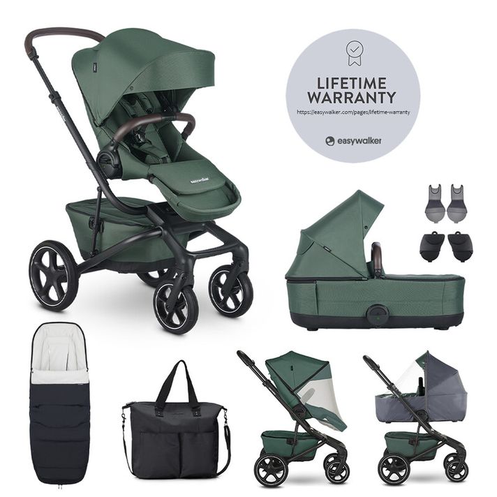 EASYWALKER - Kočárek kombinovaný Jimmey Pine Green XXL RWS