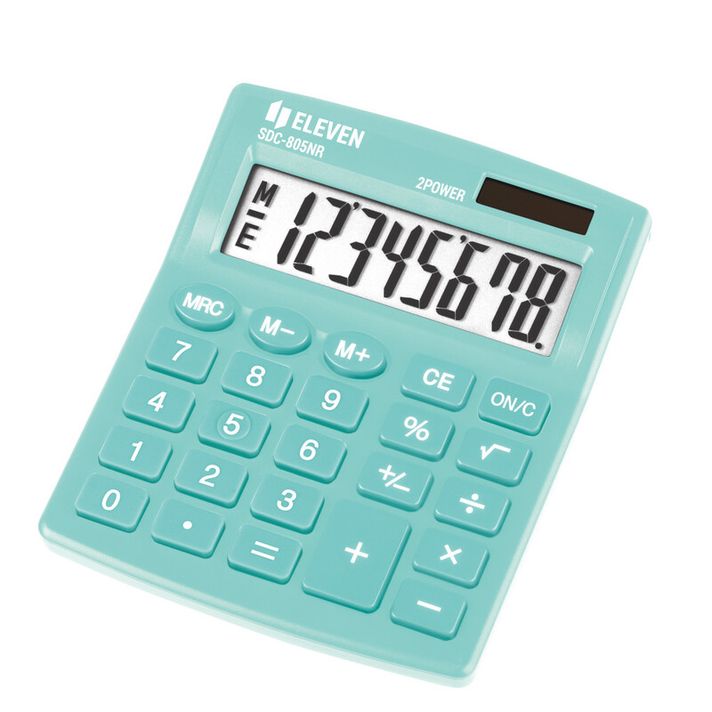 ELEVEN  - SDC 805NRGNE green kalkulátor