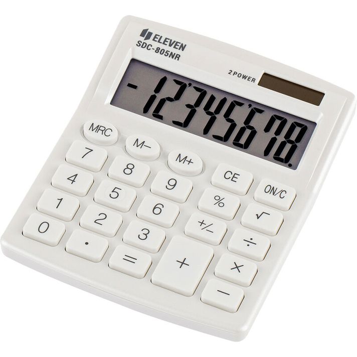 ELEVEN  - SDC 805NRWHE white kalkulátor