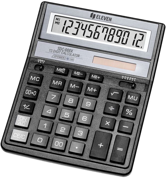 ELEVEN  - SDC 888XBK black kalkulátor