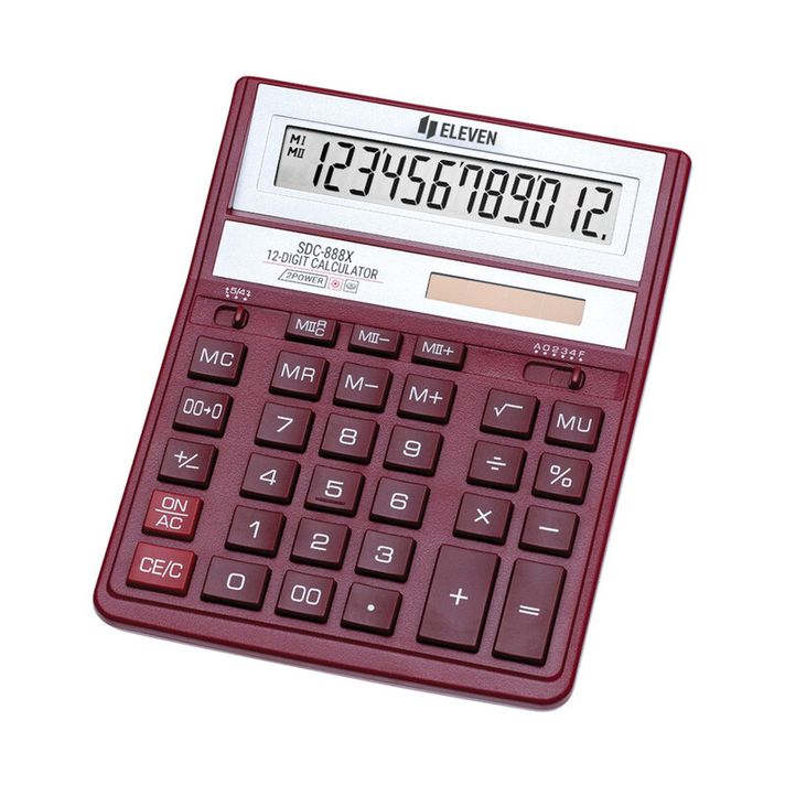 ELEVEN  - SDC 888XRD red kalkulátor