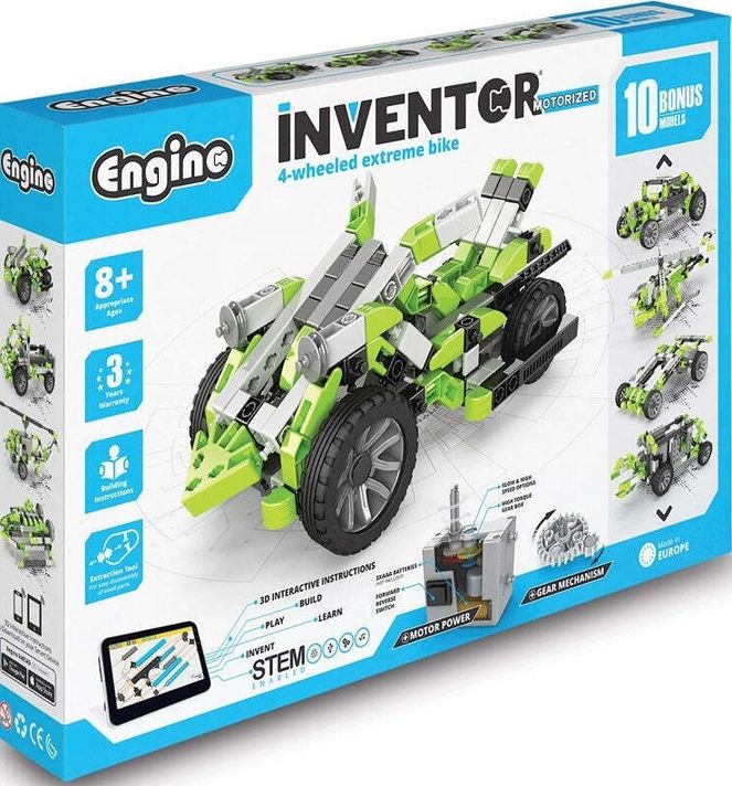 ENGINO - INVENTOR MOTORIZED 4-kolový xtreme bike s 10 bonusovými modely