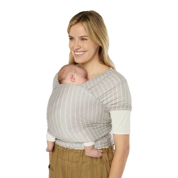 ERGOBABY -  ŠÁTEK Knit Baby Wrap - Grey Stripes