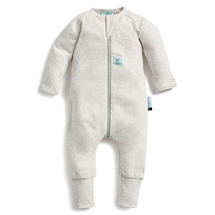 ERGOPOUCH - Overal na spaní organická bavlna Layers Grey Marle 3-6 m, max. 8 kg, 0,2 tog