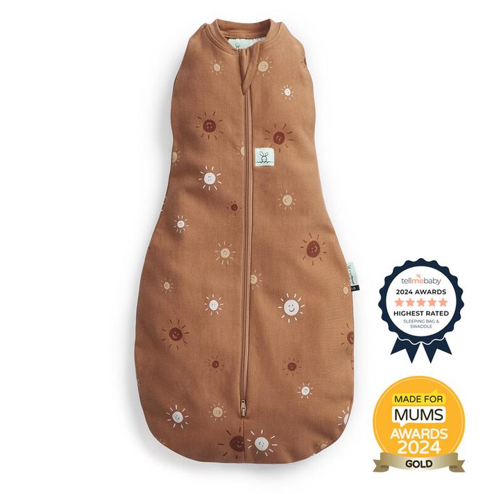 ERGOPOUCH - Zavinovačka a pytel na spaní 2v1 Cocoon Sunny 0-3 m, 3-6 kg, 0,2 tog