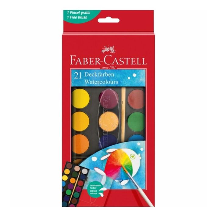 FABER CASTELL - Vodové farby 21 farebné