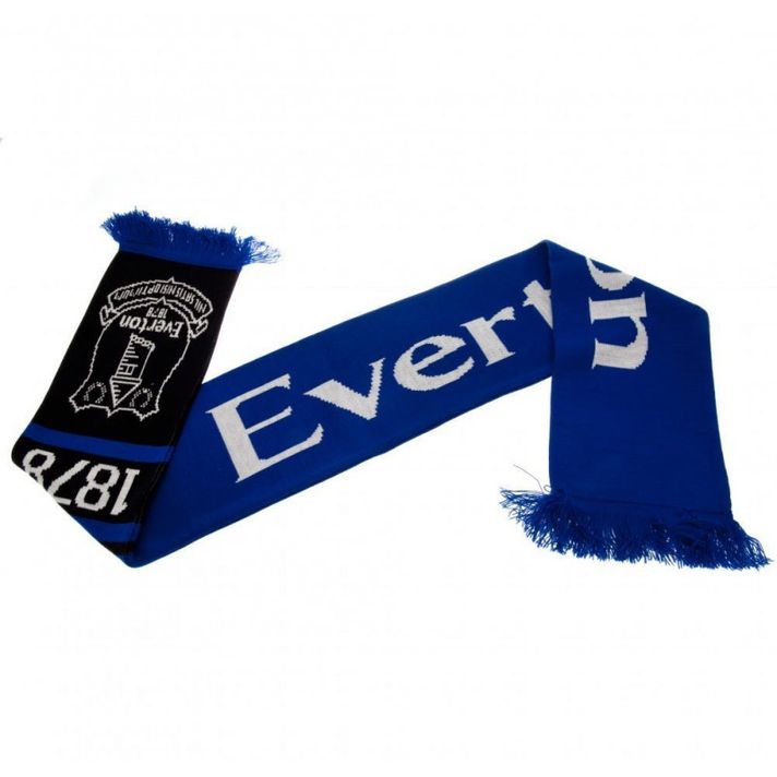 FOREVER COLLECTIBLES - Pletená šála pro fanoušky EVERTON FC Nero