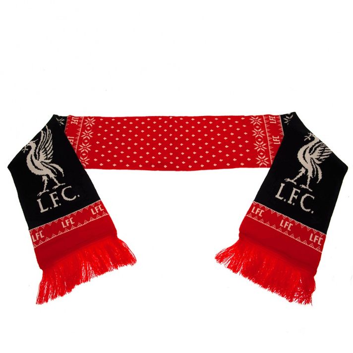 FOREVER COLLECTIBLES - Šála pro fanoušky LIVERPOOL FC Snowflake Scarf