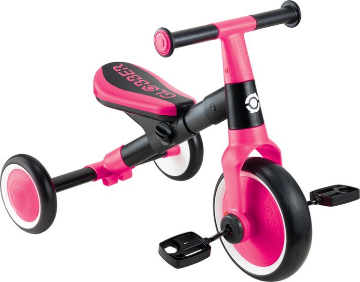 GLOBBER - dětské odrážedlo tříkolové - Learning Trike - Fuchsia Pink