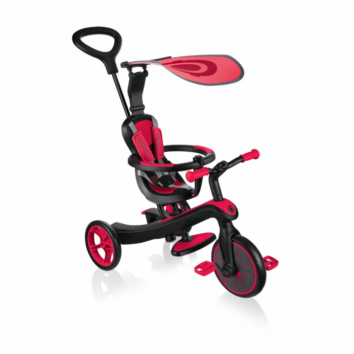 GLOBBER - Tříkolka EXPLORER TRIKE 4 IN 1 Red