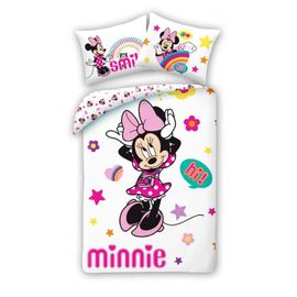 HALANTEX - Oboustranné bavlněné povlečení MINNIE MOUSE, 140/200+70/90, MN1967BL