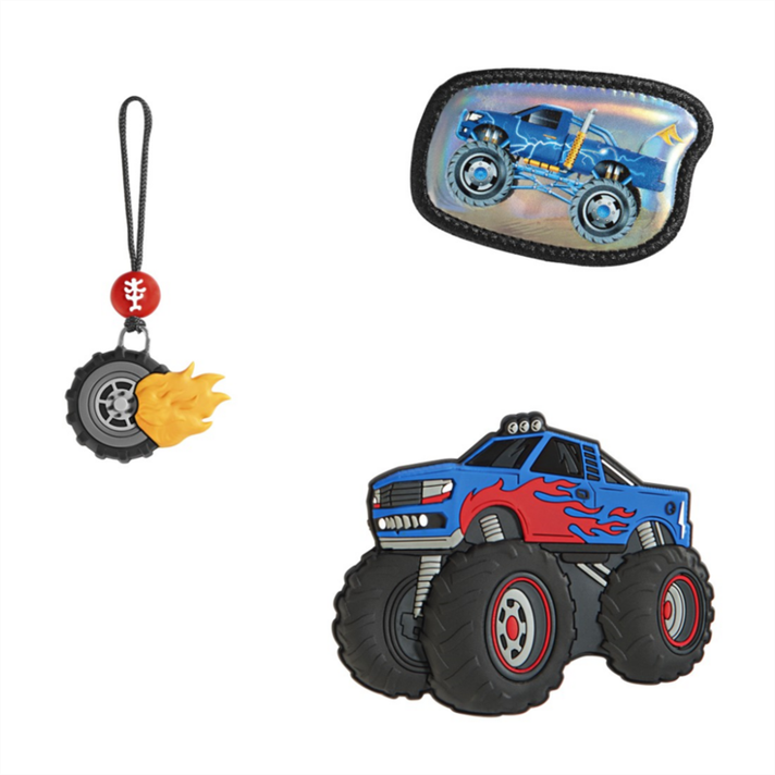 HAMA - Doplňkový set obrázků MAGIC MAGS Monster Truck Rocky k aktovkám GRADE, SPACE, CLOUD