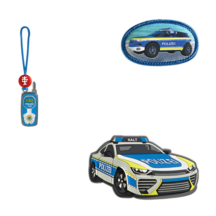 HAMA - Doplňkový set obrázků MAGIC MAGS Police Car Cody k aktovkám GRADE, SPACE, CLOUD, KID